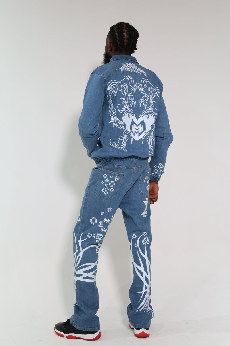 MM Orion202 Stonewashed Denim Set – Maison Makeeva