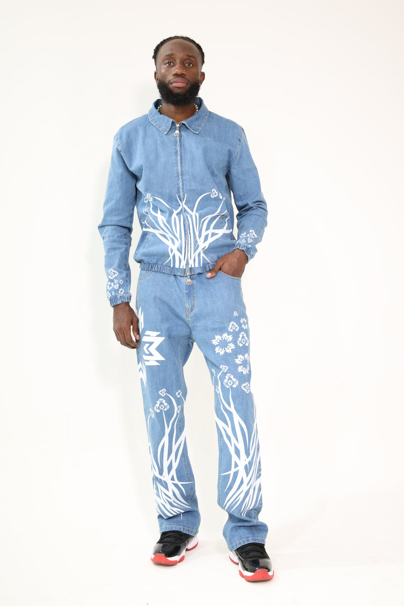 MM Orion202 Stonewashed Denim Set – Maison Makeeva