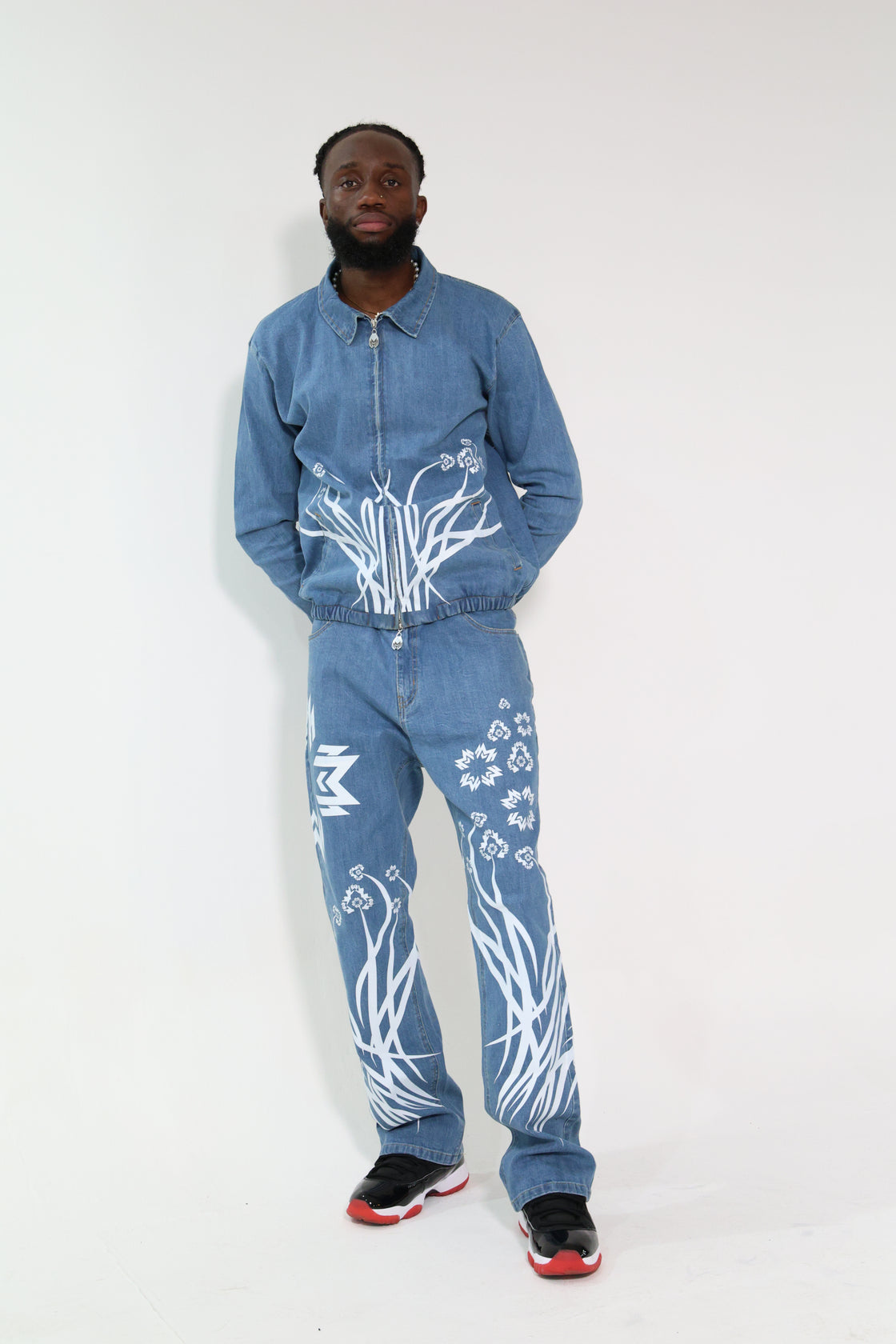 MM Orion202 Stonewashed Denim Set