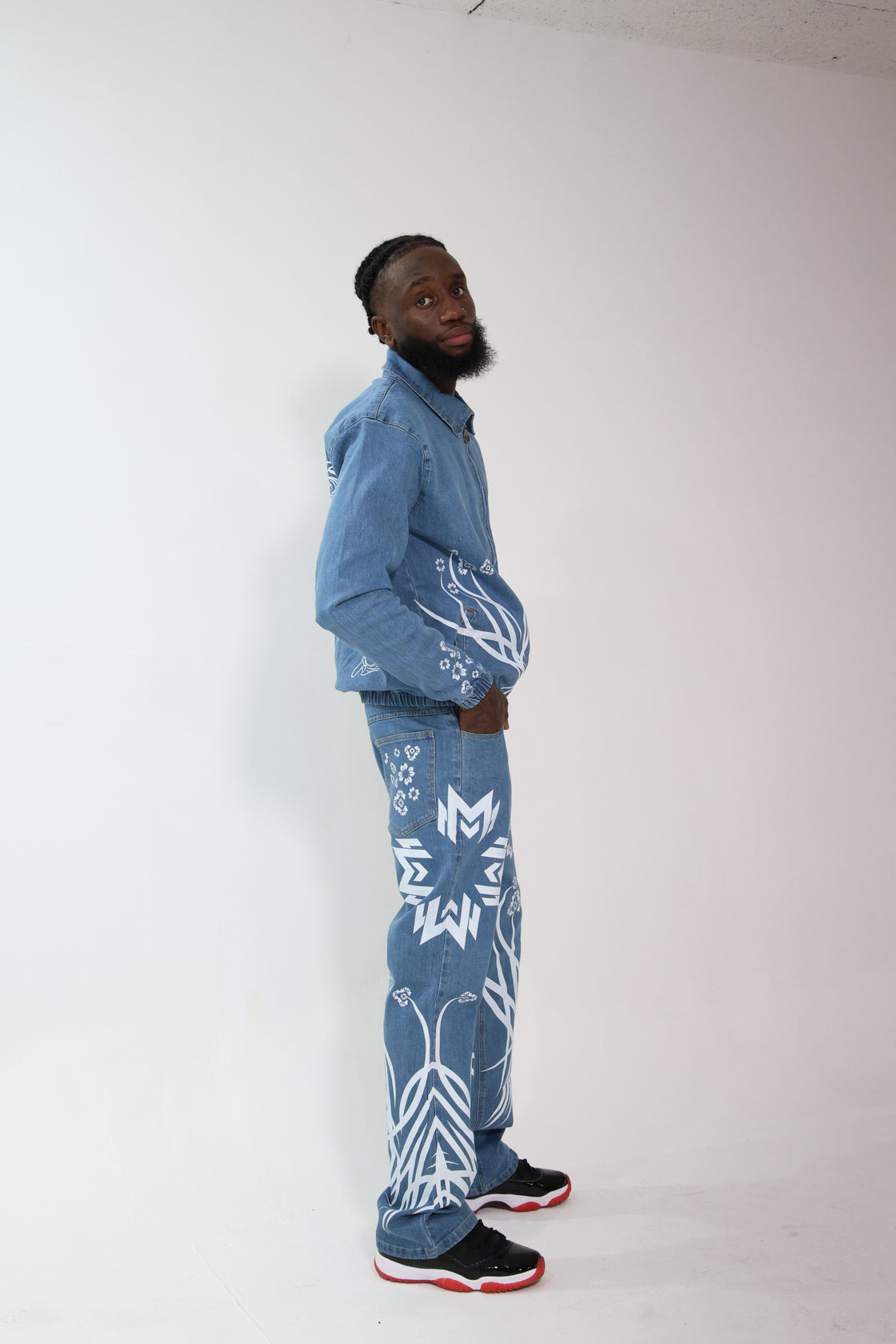 MM Orion202 Stonewashed Denim Set