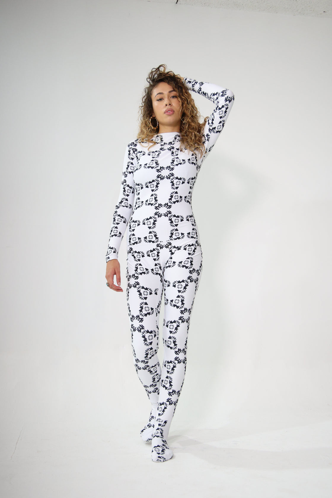 MM 301 Monogram Stretch Jumpsuit