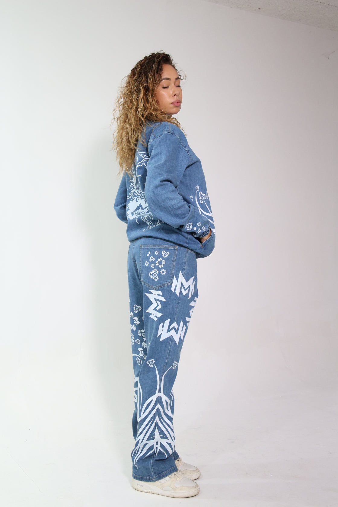 MM Orion202 Stonewashed Denim Set