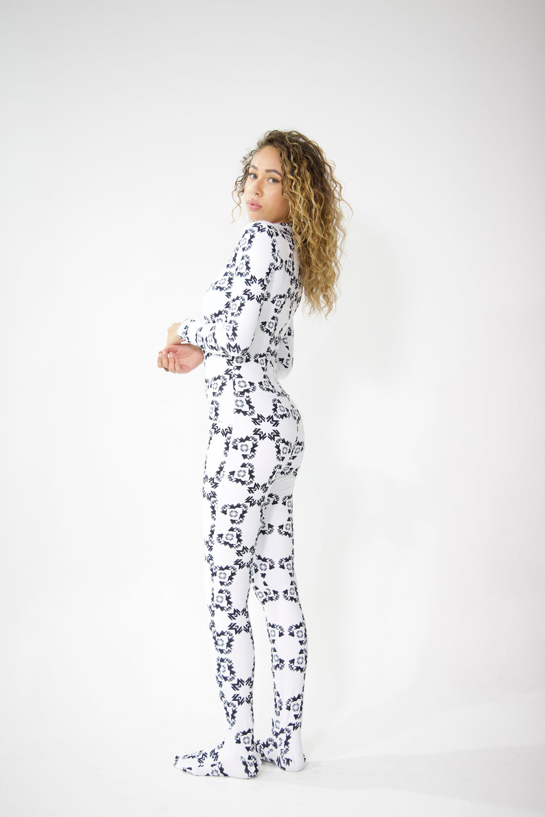 MM 301 Monogram Stretch Jumpsuit